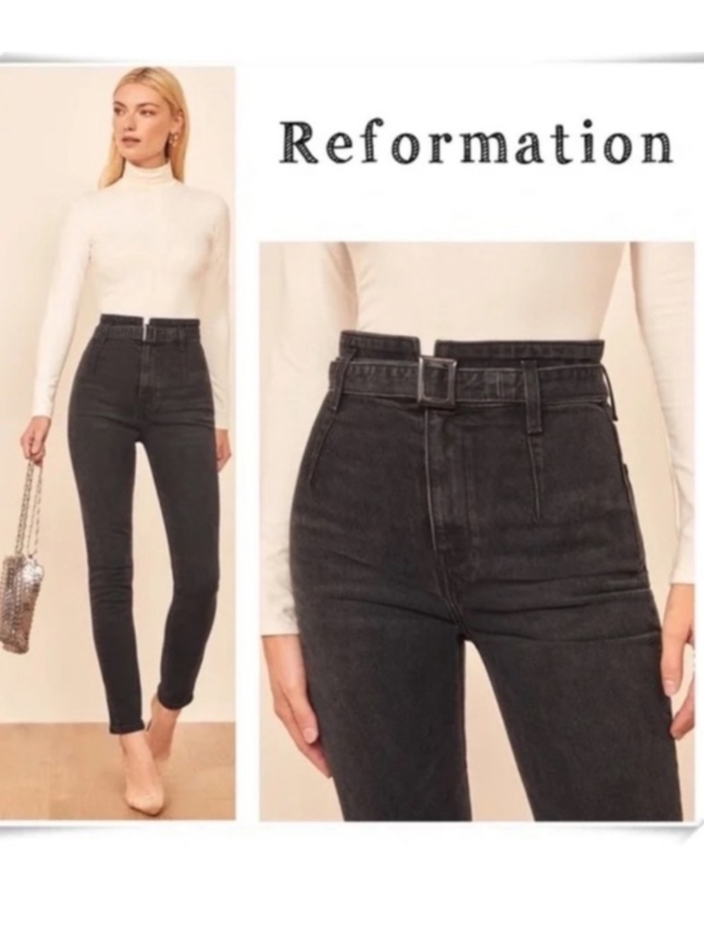 Reformation Kayo High & skinny erie jeans Size 27